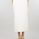 Gonna Bianco a matita con ricamo PBPTUONO 1 PENNY BLACK 