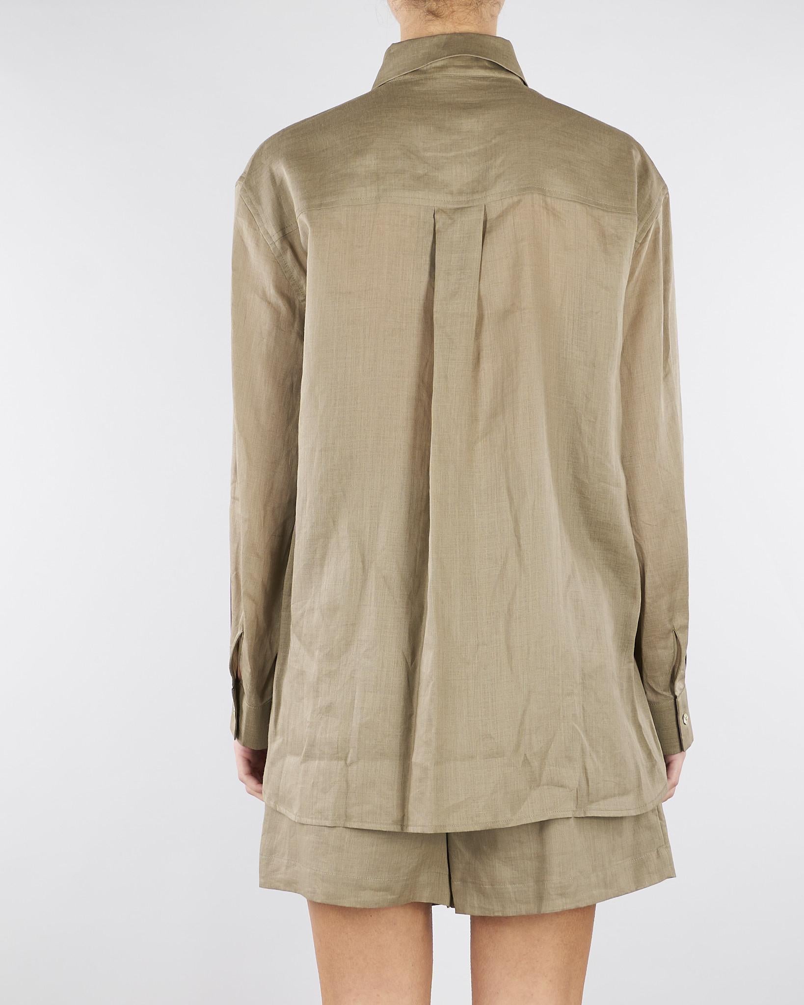 Camicia Fango in ramie SS260175 35 ELEH 