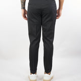 Pantalone Riviera Nero in fresco lana con elastico in vita L1PFW25266920 D001 LOW BRAND 