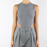 Body Grigio ultrasgambato BD00201TJER0060 V0071 SIMONA CORSELLINI 