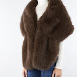 Stola Cioccolato in Ecopelliccia NS076 85 NO SECRETS 