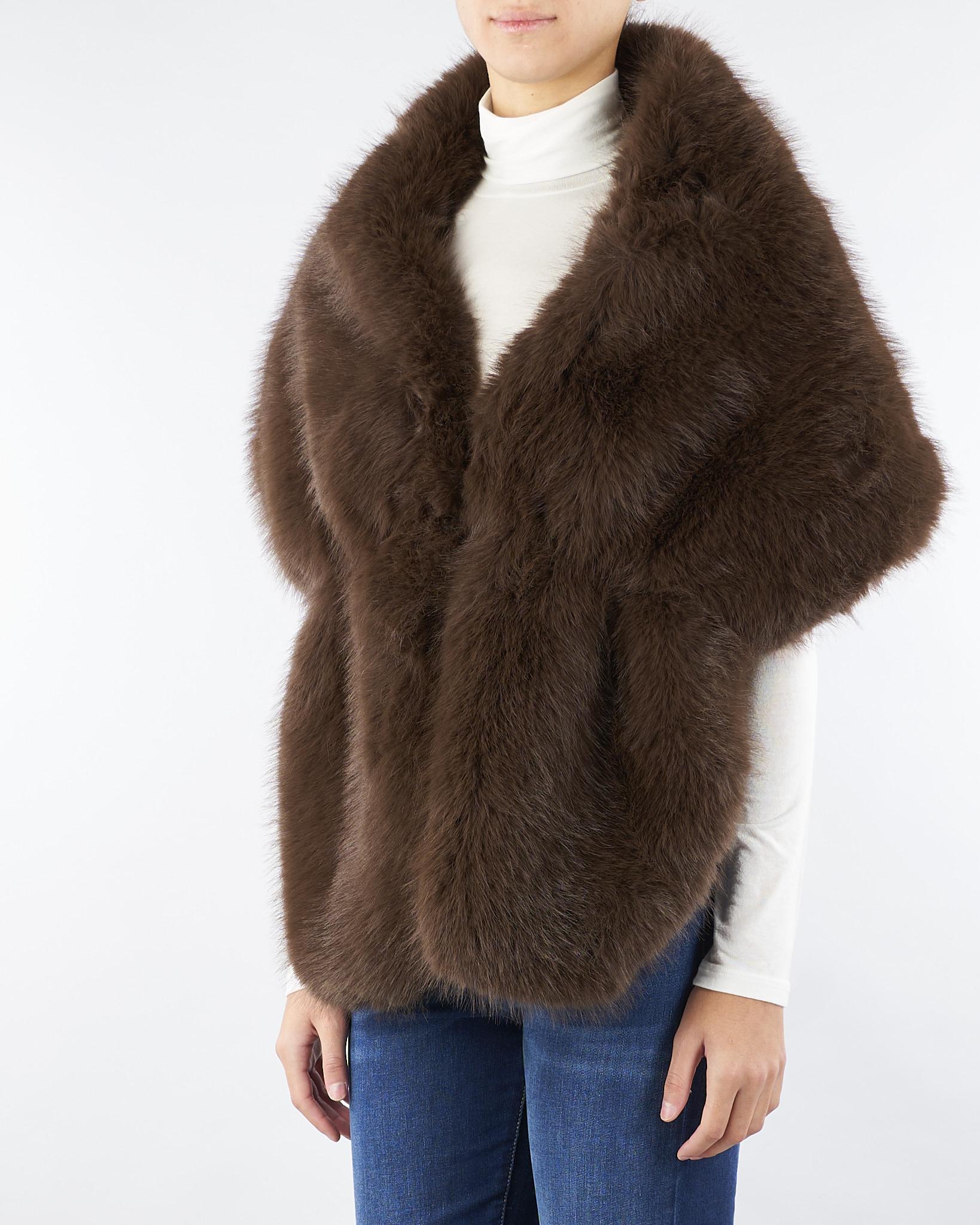 Stola Cioccolato in Ecopelliccia NS076 85 NO SECRETS 