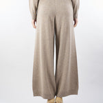 Pantalone Tortora in filato di lana e cachemire JOSEF 3 MAX MARA WEEKEND 