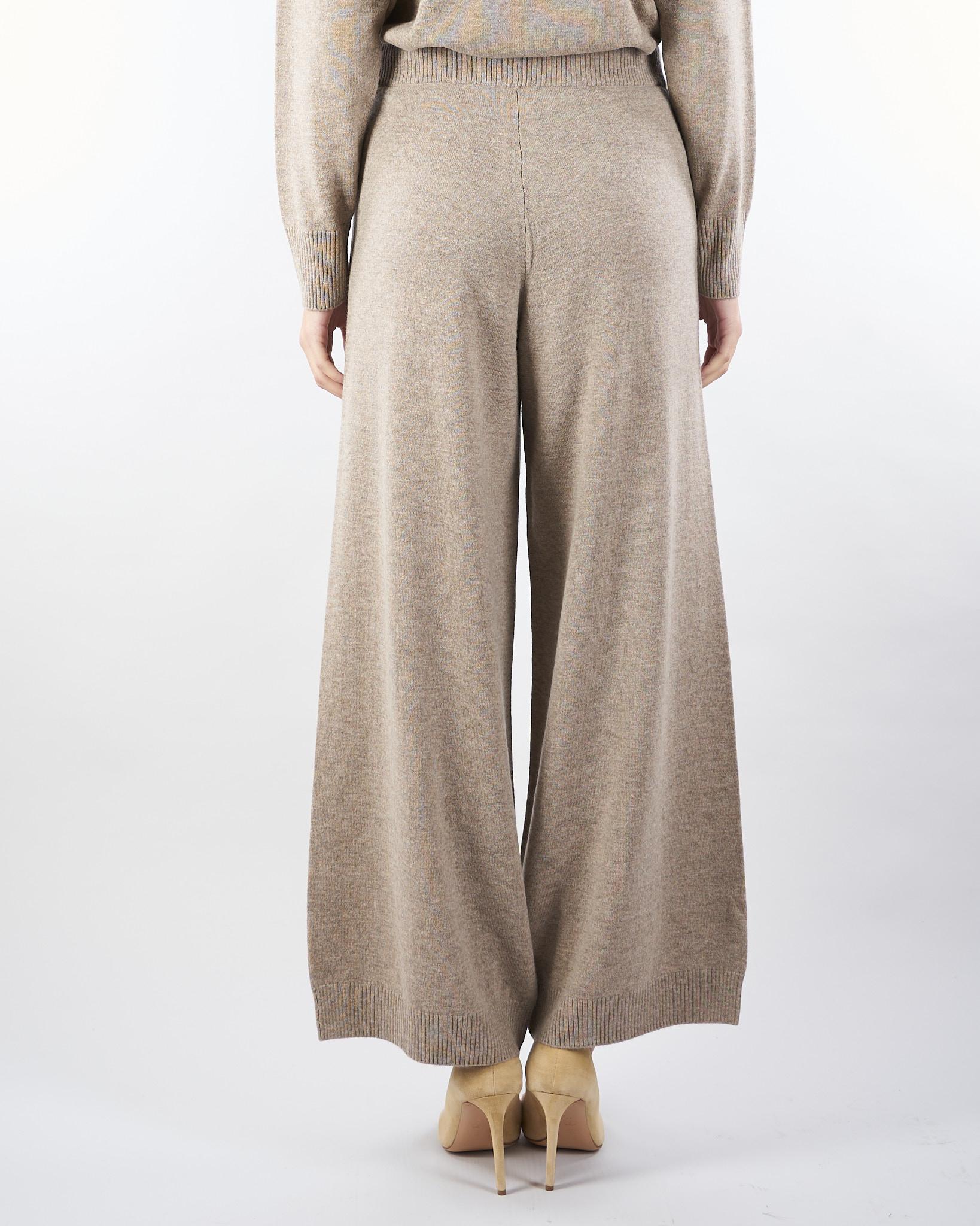 Pantalone Tortora in filato di lana e cachemire JOSEF 3 MAX MARA WEEKEND 