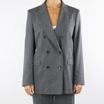 Giacca Grigio doppiopetto in flanella GI091610540261 922 SEVENTY 