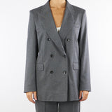 Giacca Grigio doppiopetto in flanella GI091610540261 922 SEVENTY 