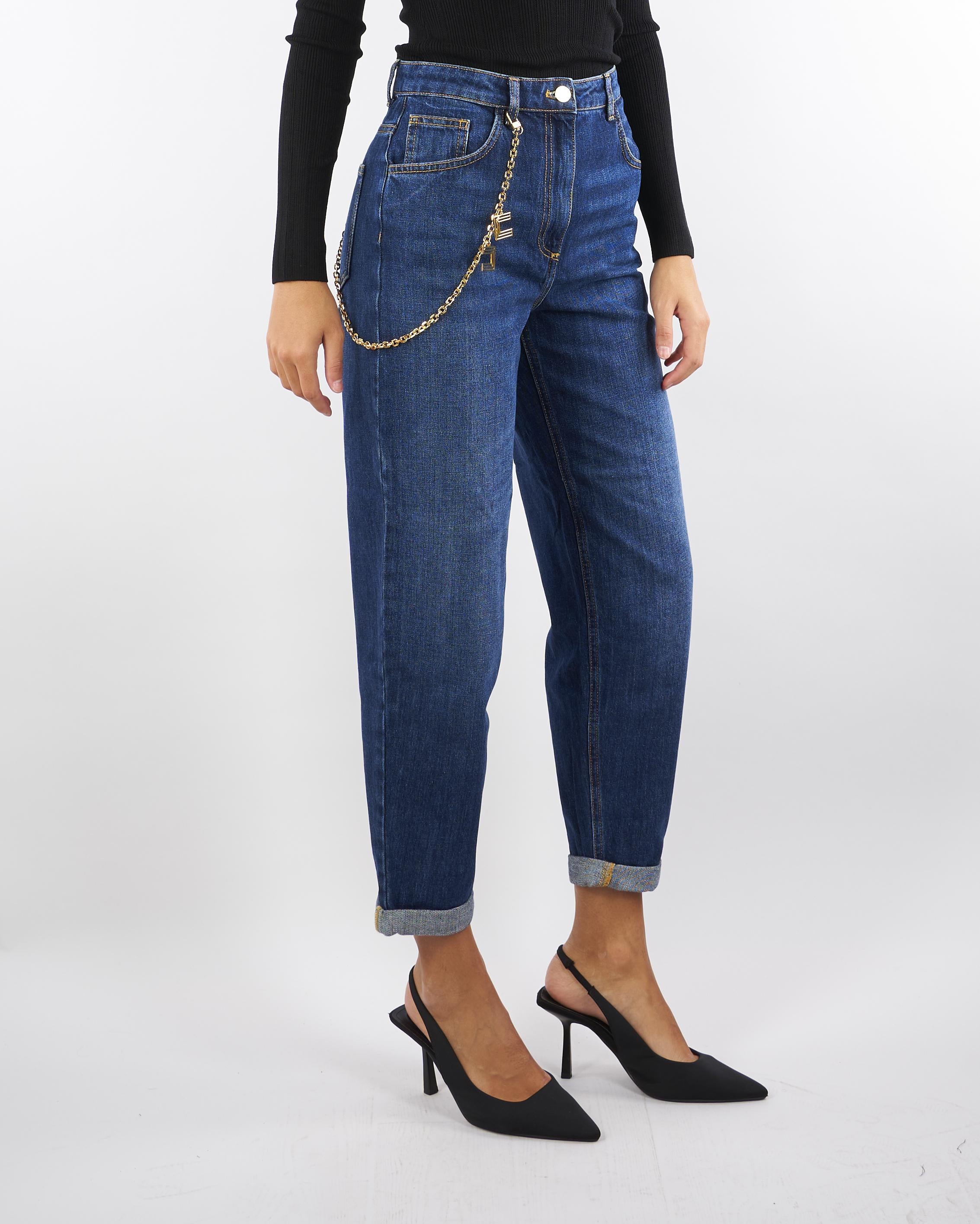 Jeans con catena gioiello PJ14D56E2 104 ELISABETTA FRANCHI 