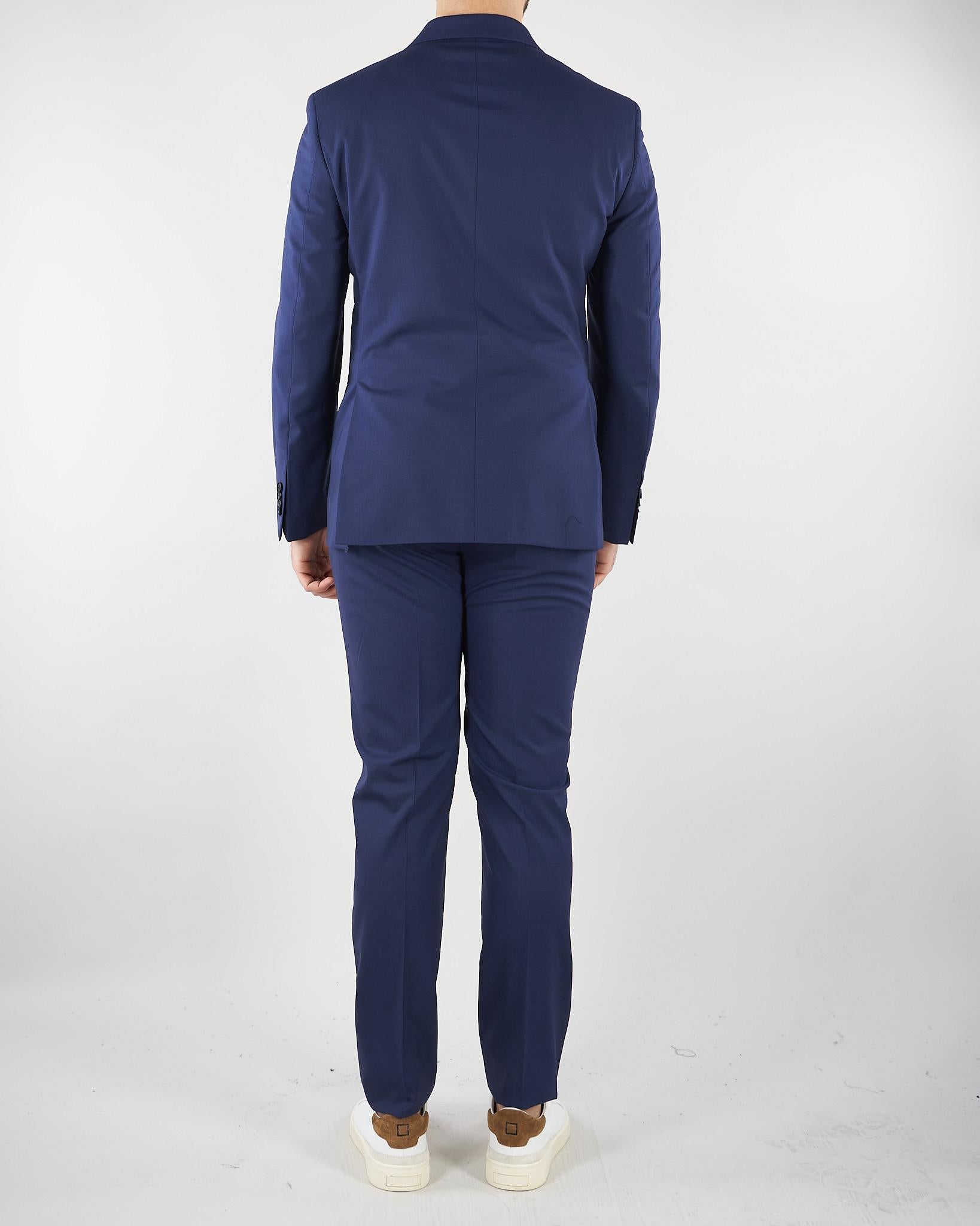 Abito Blu doppiopetto in fresco lana 4030A3378260000 88 MANUEL RITZ 