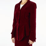 Giacca Bordeaux in velluto ACT15182GI1043 85 ACTUALEE 