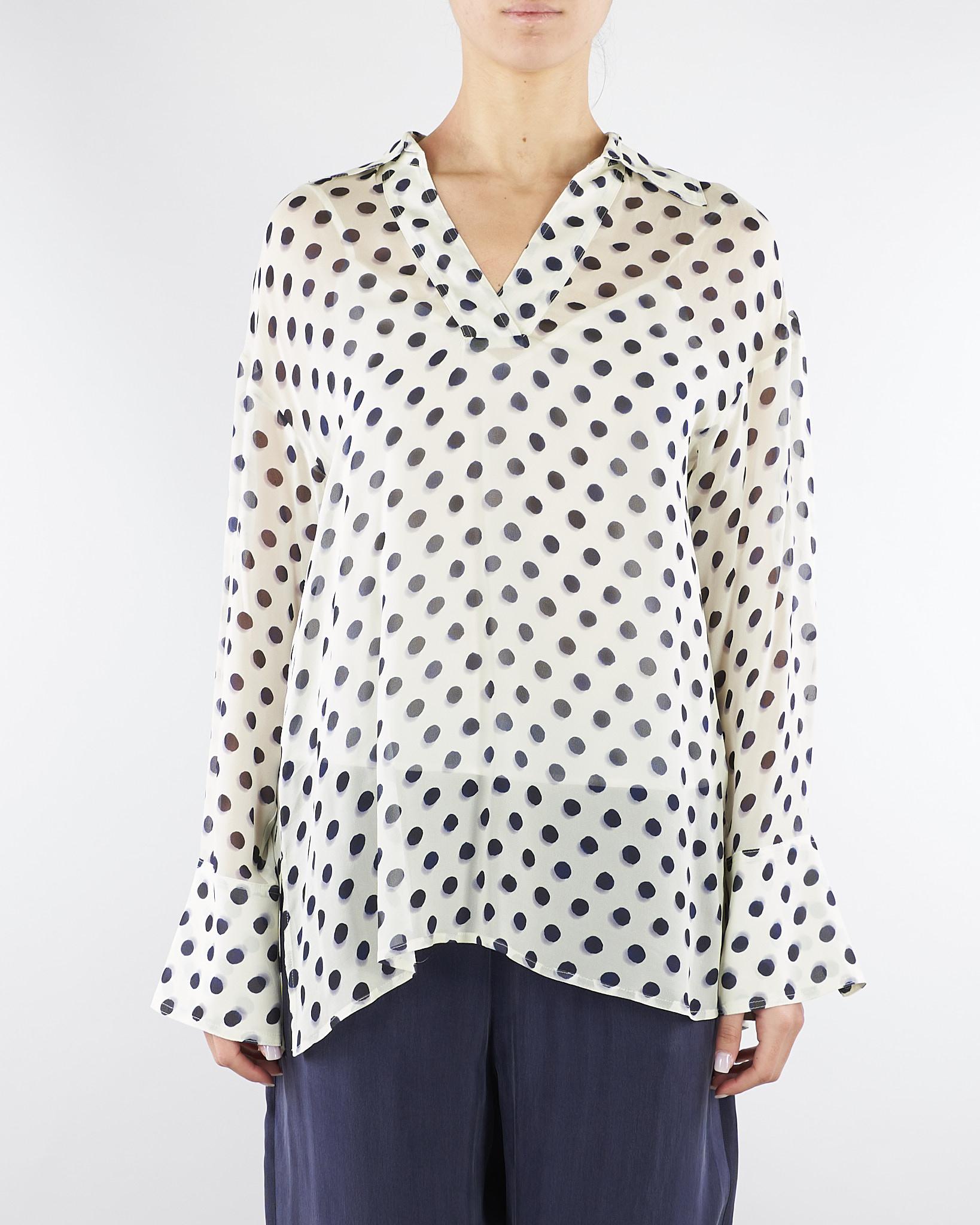 Blusa a pois Panna-Blu PBBEGREGE 1 PENNY BLACK 