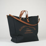 Tote Nero-Cuoio in canvas BS14A62E2 B58 ELISABETTA FRANCHI 