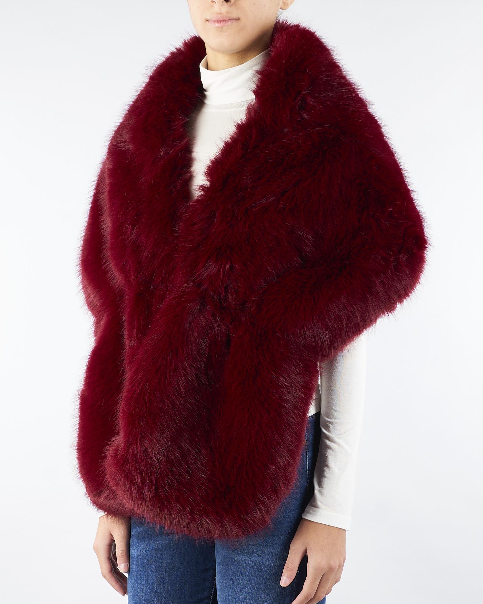 Stola Bordeaux in Ecopelliccia NS076 50 NO SECRETS 