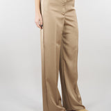 Pantaloni Tortora in doppio raso PBPFINANZA 6 PENNY BLACK 