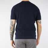 Maglia Blu jacquard in pura seta e cotone DK17058 89 DIKTAT 
