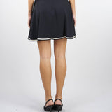 Minigonna a ruota in crêpe con morsetto Elisabetta Franchi