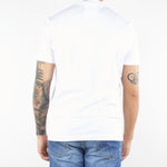 T-shirt Bianco in cotone elasticizzato L1TFW25266567 A001 LOW BRAND 