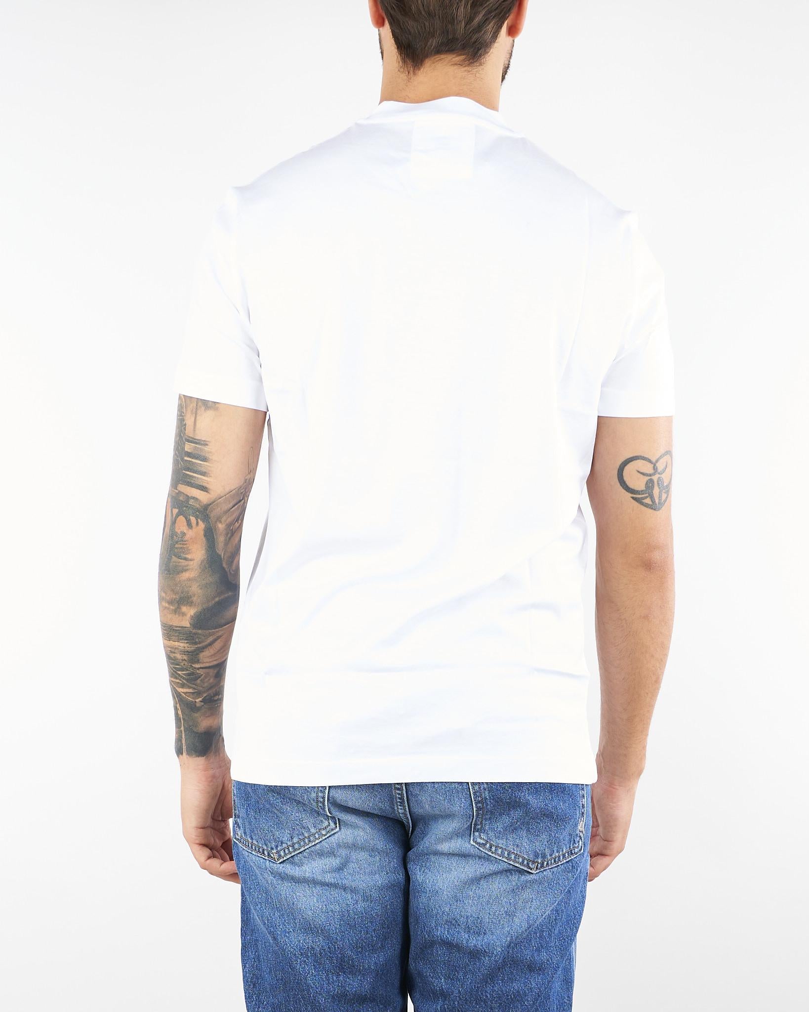 T-shirt Bianco in cotone elasticizzato L1TFW25266567 A001 LOW BRAND 