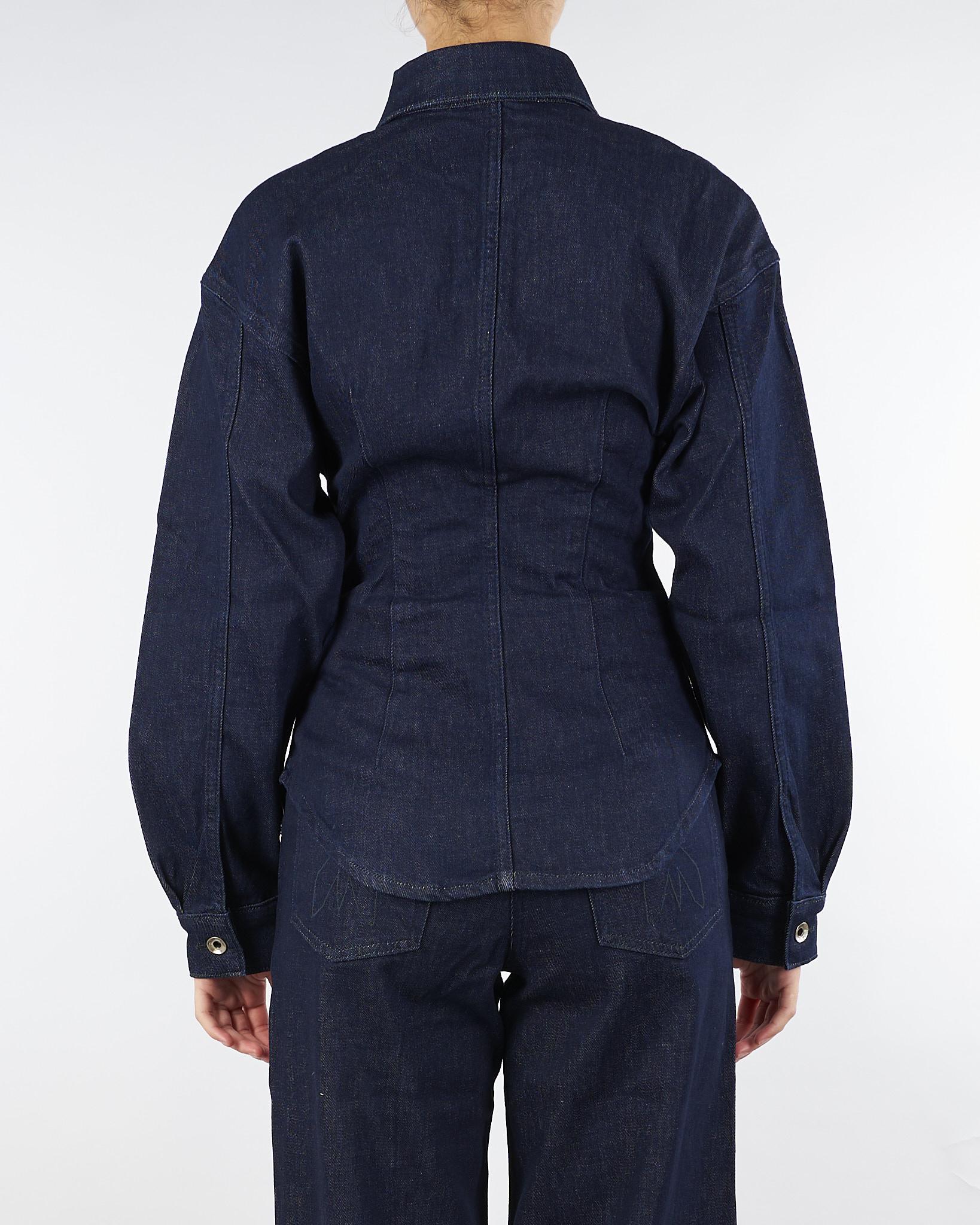 Camicia Denim di jeans con maniche baloon<BR/> 8C0795D113 CA74 PATRIZIA PEPE 