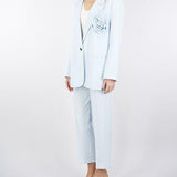 Pantalone regular con vita alta