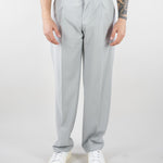 Pantalone Grigio in fresco lana con pences Relaxed fit PAU3DICI041 98 3DICI 