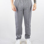 Pantalone Grigio in felpa jacquard monogram con logo XH1440 41I LACOSTE 