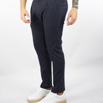 Pantalone Blu in fresco lana con elastico in vita Max GC1PFW25266847 E044 GOLDEN CRAFT 