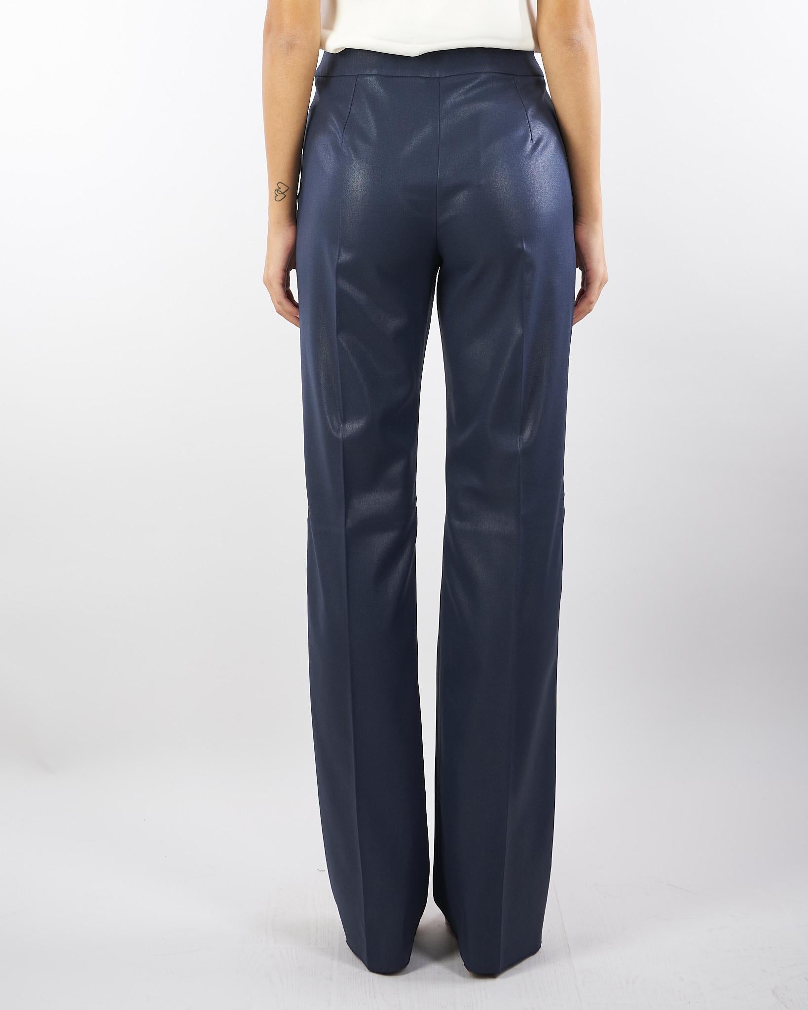 Pantaloni Blu flare fit laminati AGIO 2 PENNY BLACK 