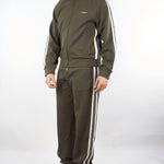 Pantaloni Verde in tuta con bande a contrasto EM002873AF134880 U8120 EMPORIO ARMANI 