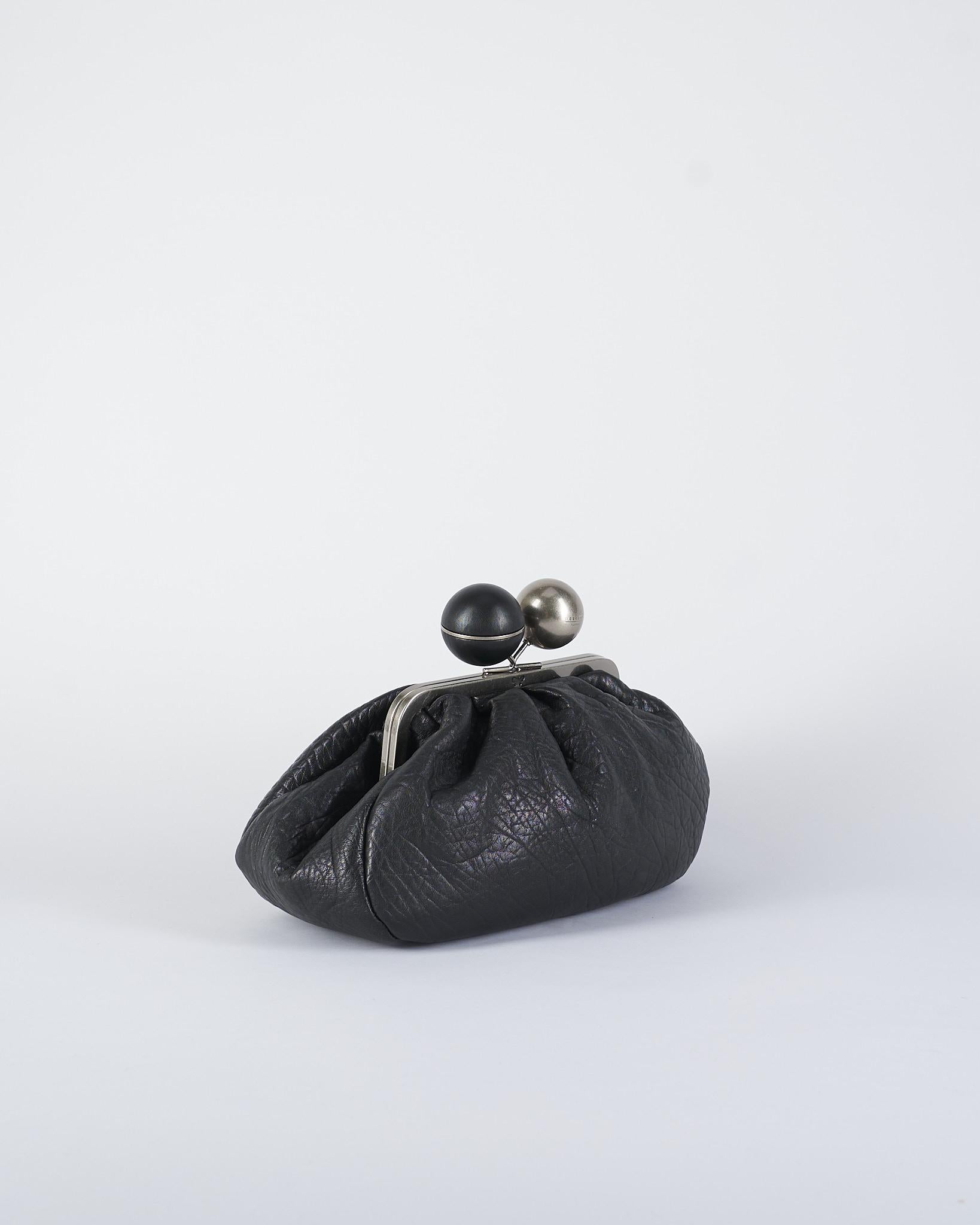 Borsa Nero Pasticcino Bag medium in nappa LECITO 2 MAX MARA WEEKEND 