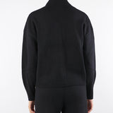 Cardigan zip Nero in blend di lana ANTARES 13 PENNY BLACK 