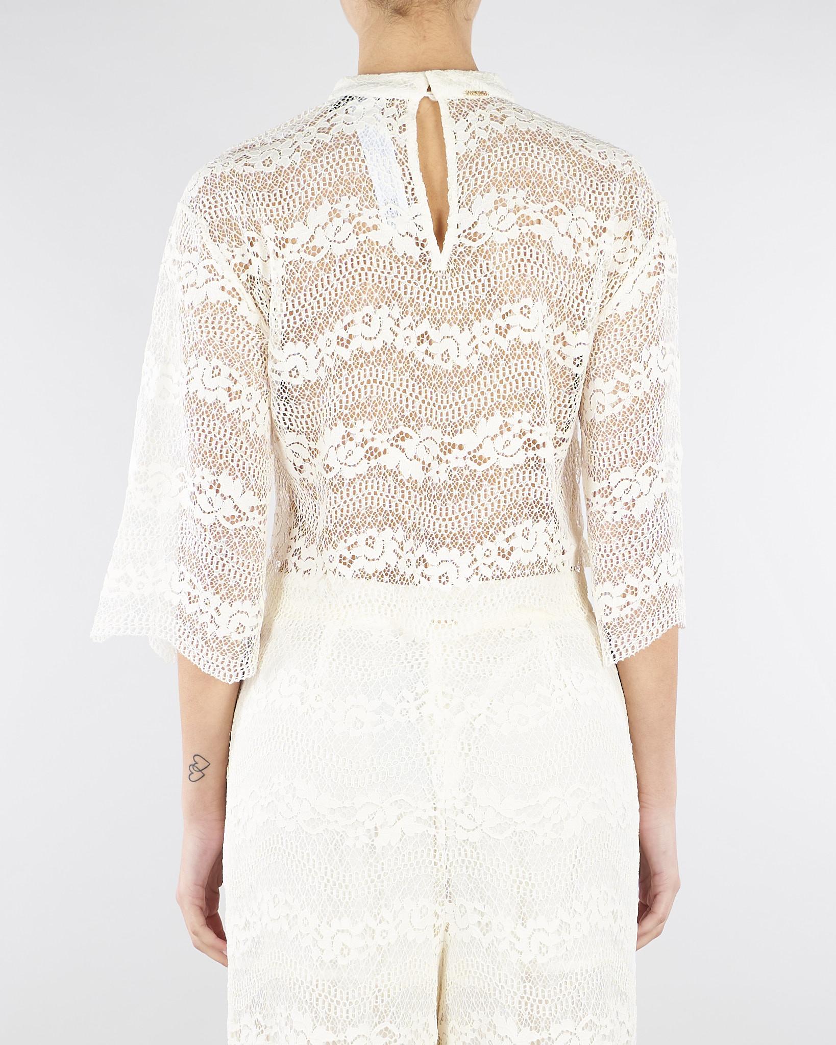 Blusa Burro in pizzo macramè TP2900 59 TWIN SET 