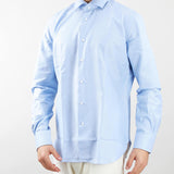 Camicia in cotone microfantasia Delsiena