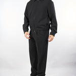 Pantalone Zeta Nero in tessuto tecnico con doppia pences L1PFW25266965 D001 LOW BRAND 