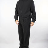 Pantalone Zeta Nero in tessuto tecnico con doppia pences L1PFW25266965 D001 LOW BRAND 