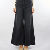 Jeans Nero wide leg a vita bassa 8P0755D1WZN K463 PATRIZIA PEPE 