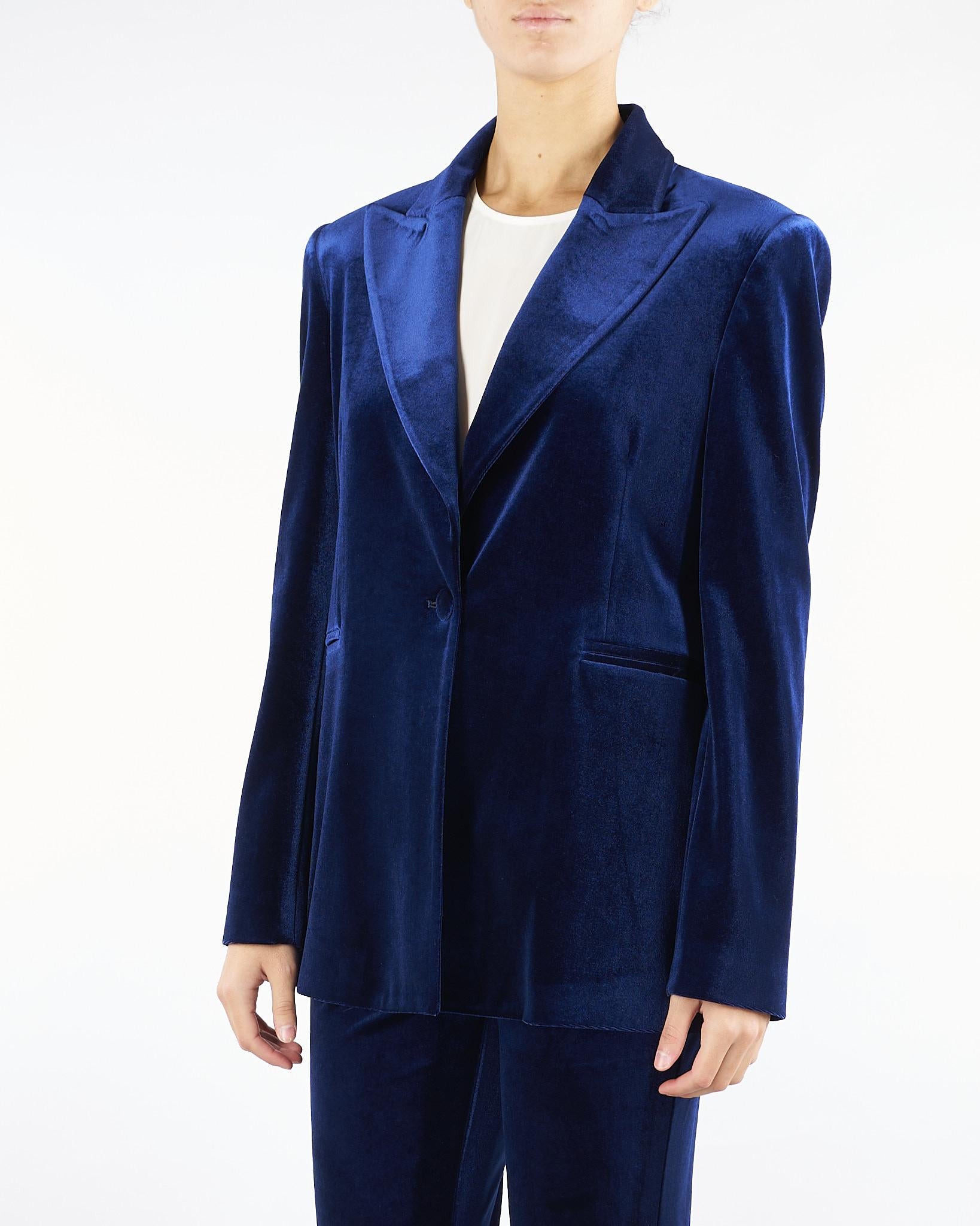 Blazer Blu in velluto ACTGC025GI1050 89 ACTUALEE 