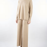 Maglia Beige in puro cashmere V54606 40 VANISE' 