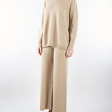 Maglia Beige in puro cashmere V54606 40 VANISE' 