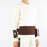 Maglia Milk-Coffee in viscosa con bande lucide MK01S56E2 EG2 ELISABETTA FRANCHI 