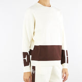 Maglia Milk-Coffee in viscosa con bande lucide MK01S56E2 EG2 ELISABETTA FRANCHI 