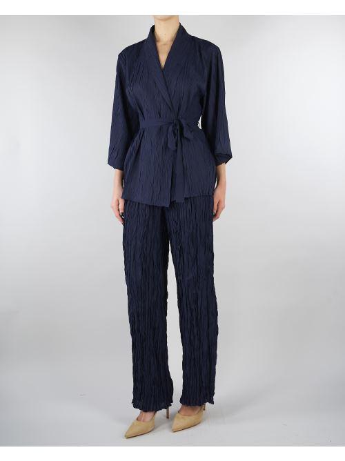 Pantalone Blu dritto con elastico in vita SP5PR004 3000 ICONA 