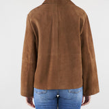 Giubbotto crop Cuoio in suede WKDPALCHI 1 MAX MARA WEEKEND 
