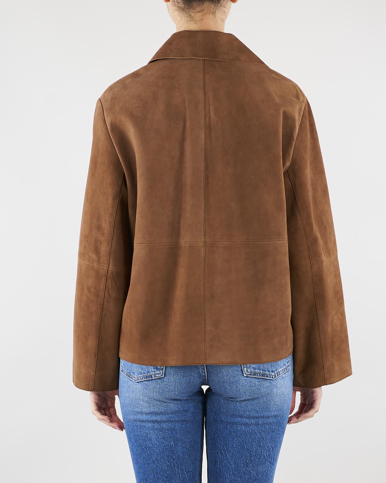 Giubbotto crop Cuoio in suede WKDPALCHI 1 MAX MARA WEEKEND 