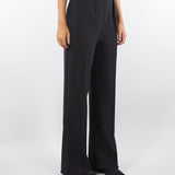 Pantaloni Nero in crêpe con accessorio gioiello PA09956E2 110 ELISABETTA FRANCHI 