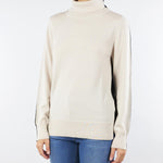 Maglia Calce-Nero bicolor in pura lana C8145726 41001 CLIPS 