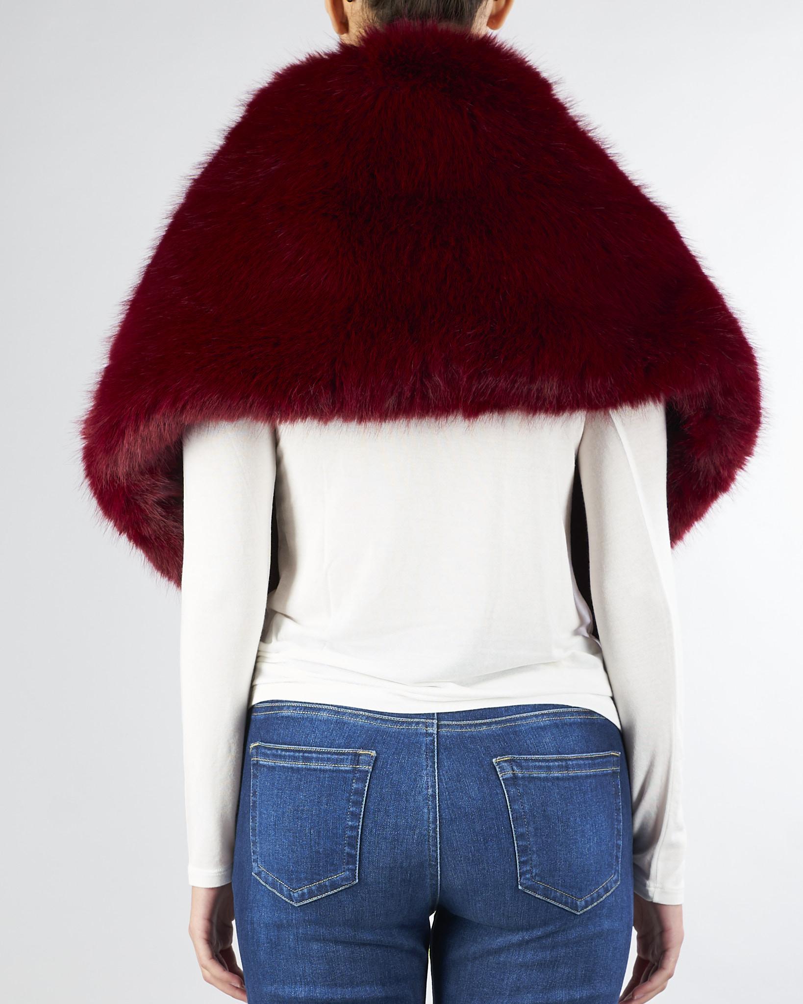 Stola Bordeaux in Ecopelliccia NS076 50 NO SECRETS 