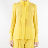 Camicia Sun in georgette e crêpe con fusciacca CA14861E2 EV6 ELISABETTA FRANCHI 