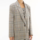 Giacca fantasia check vestibilità over Vicolo