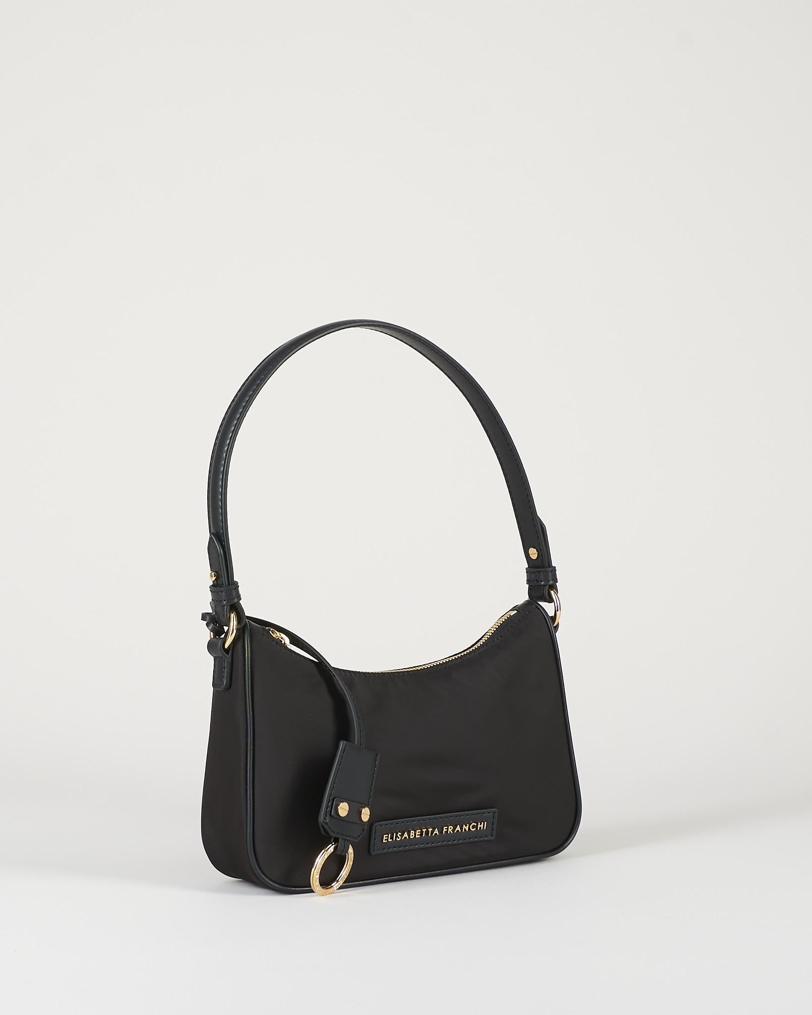 Borsa Nero a spalla con anello BS95A61E2 110 ELISABETTA FRANCHI 