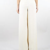 Pantalone Bianco ampio in envers satin MLTCAMPO 1 MARELLA 